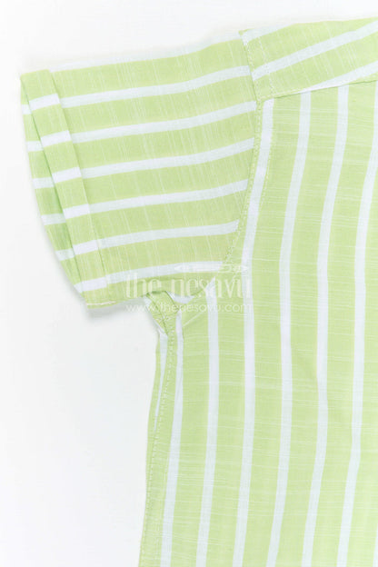 The Nesavu Boys Cotton Shirt Boys Cotton Shirt for Daily Wear and Outdoor Play Nesavu Nesavu Boys Cotton Striped Shirt For Daily Wear And Outdoor Play With Breathable Comfortable Fabric