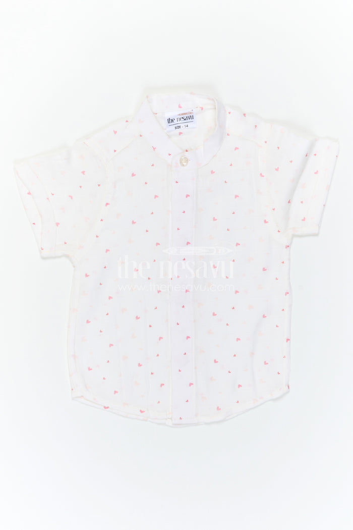 The Nesavu Boys Cotton Shirt Boys Cotton Shirt for Daily Wear and Playful Outings Nesavu Nesavu Boys Muslin Cotton Printed Shirt For Daily Wear And Summer Outings With Breathable Lightweight Fabric