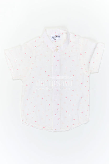 The Nesavu Boys Cotton Shirt Boys Cotton Shirt for Daily Wear and Playful Outings Nesavu Nesavu Boys Muslin Cotton Printed Shirt For Daily Wear And Summer Outings With Breathable Lightweight Fabric