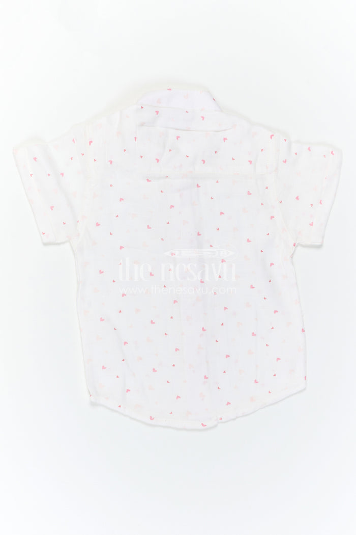 The Nesavu Boys Cotton Shirt Boys Cotton Shirt for Daily Wear and Playful Outings Nesavu Nesavu Boys Muslin Cotton Printed Shirt For Daily Wear And Summer Outings With Breathable Lightweight Fabric