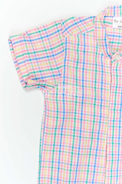 The Nesavu Boys Cotton Shirt Boys Cotton Shirt for Family Outings and Weekend Wear Nesavu Nesavu Boys Cotton Checked Shirt For Family Outings And Weekend Wear With Breathable Multicolour Design