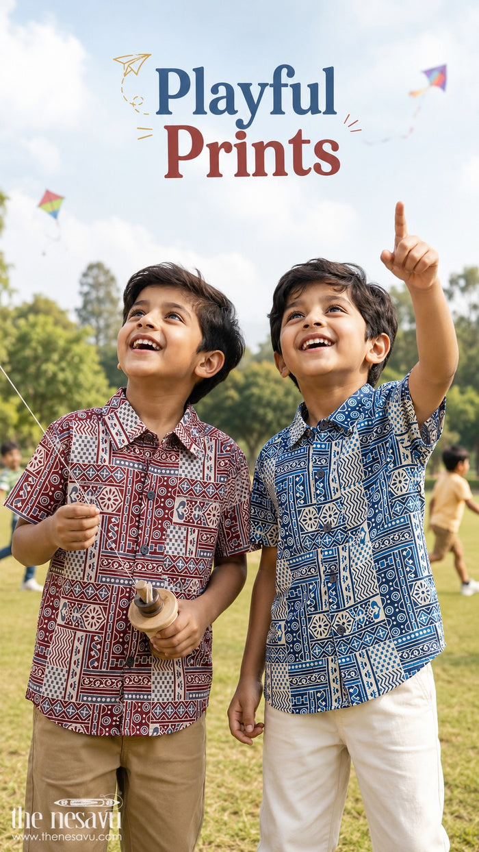 Boys Cotton Shirt for Festive Casual Wear and Family Outings