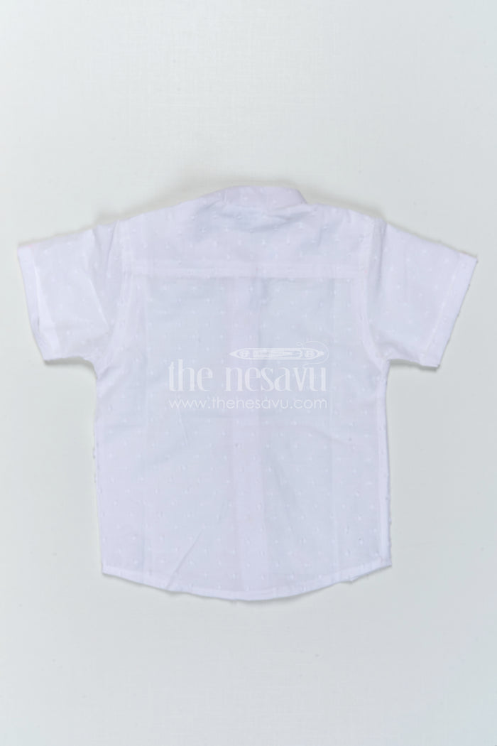 The Nesavu Boys Cotton Shirt Boys Cotton Shirt for Festive Outings and Family Gatherings Nesavu Nesavu Boys Cotton Shirt For Festive Outings And Smart Casual Everyday Wear