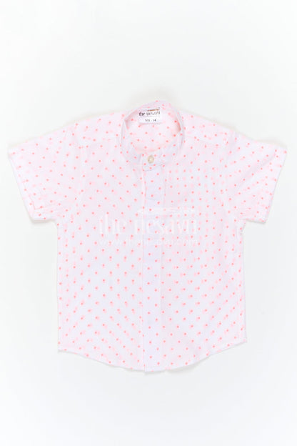 The Nesavu Boys Cotton Shirt Boys Cotton Shirt for Festive Outings and Smart Casual Wear Nesavu Nesavu Boys Dobby Cotton Shirt For Festive Outings And Smart Casual Wear With Breathable Textured Fabric