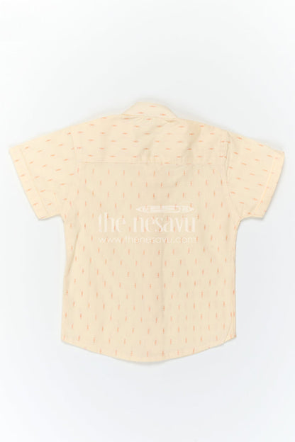 The Nesavu Boys Cotton Shirt Boys Cotton Shirt for Festive Outings and Traditional Wear Nesavu Nesavu Boys Cotton Butti Shirt For Festive Outings And Traditional Wear With Breathable Comfortable Fabric