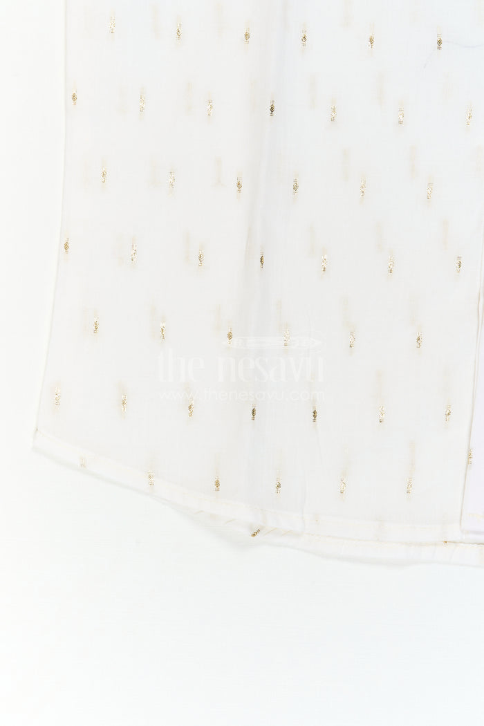 The Nesavu Boys Cotton Shirt Boys Cotton Shirt for Festive Wear and Special Occasions Nesavu Nesavu Boys Cotton Shimmer Butti Shirt For Festive Wear And Special Occasions With Breathable Fabric