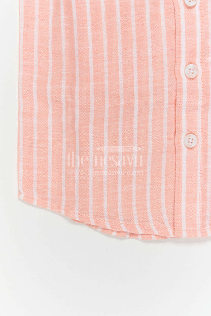 The Nesavu Boys Cotton Shirt Boys Cotton Shirt for Outings and Everyday Wear Nesavu Nesavu Boys Cotton Striped Shirt For Casual Outings Breathable Comfortable Everyday Wear For Kids