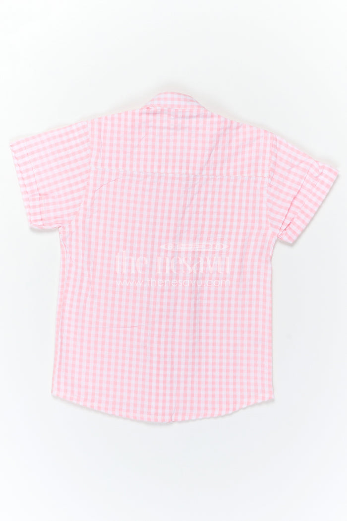 The Nesavu Boys Cotton Shirt Boys Cotton Shirt for Summer Outings and Lightweight Nesavu Nesavu Boys Seersucker Cotton Shirt For Summer Outings And Lightweight Daily Wear With Breathable Fabric