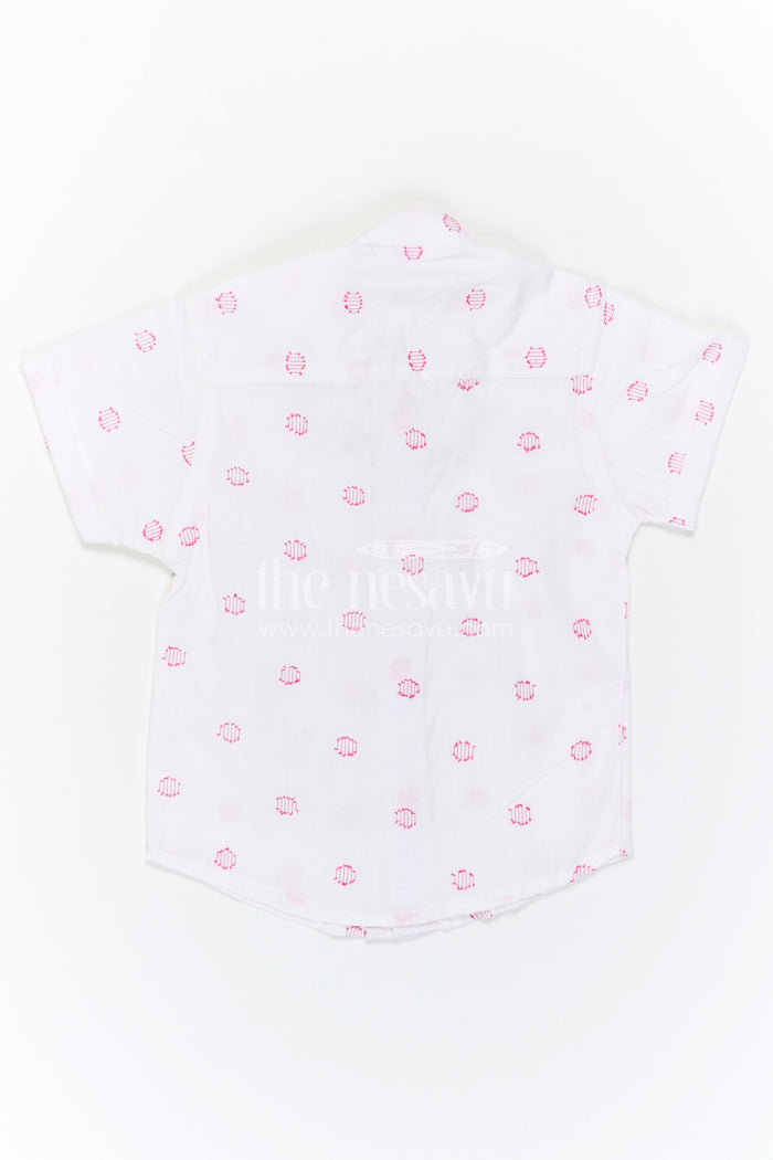 The Nesavu Boys Cotton Shirt Boys Cotton Shirt for Summer Wear and Everyday Comfort Nesavu Nesavu Boys Cotton Shirt For Summer Wear And Daily Comfort With Breathable Lightweight Fabric