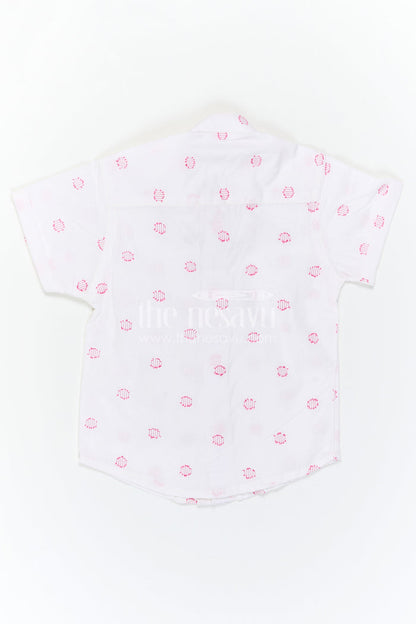 The Nesavu Boys Cotton Shirt Boys Cotton Shirt for Summer Wear and Everyday Comfort Nesavu Nesavu Boys Cotton Shirt For Summer Wear And Daily Comfort With Breathable Lightweight Fabric