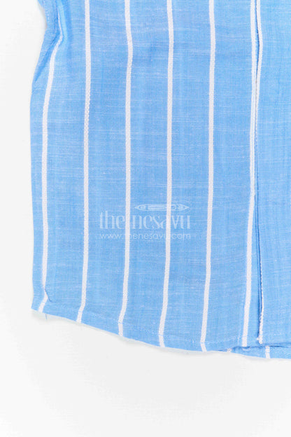The Nesavu Boys Cotton Shirt Boys Cotton Shirt for Weekend Outings and Casual Celebrations Nesavu Nesavu Boys Cotton Striped Shirt For Casual Celebrations And Weekend Outings