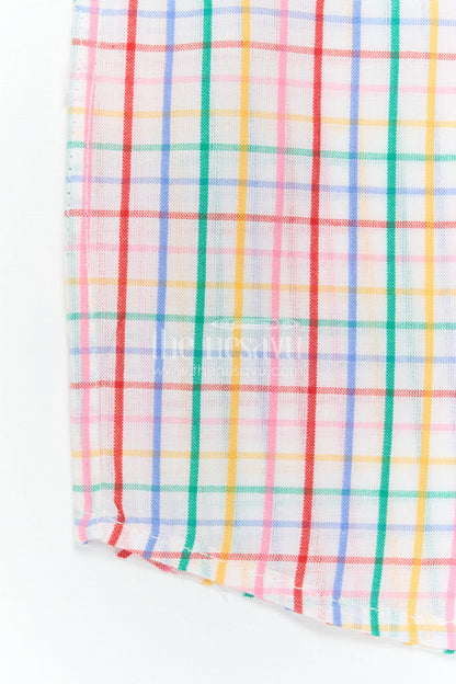 The Nesavu Boys Cotton Shirt Boys Cotton Shirt for Weekend Outings and Casual Wear Nesavu Nesavu Boys Cotton Checked Shirt For Weekend Outings And Casual Wear With Breathable Comfortable Fabric