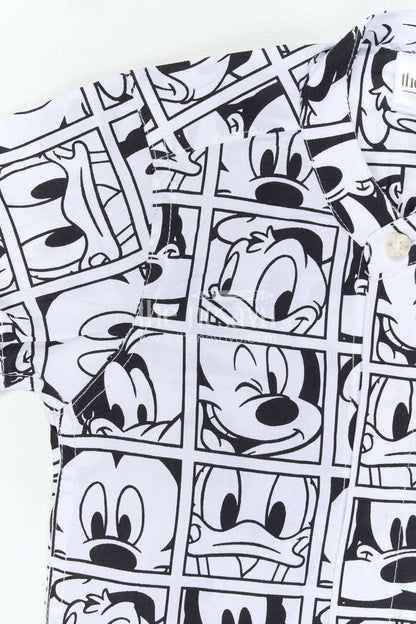 The Nesavu Boys Cotton Shirt Boys Cotton Shirt with Cartoon Print for Playful Dates Nesavu Nesavu Boys Cotton Cartoon Printed Shirt For Fun Outings And Casual Wear With Breathable Fabric