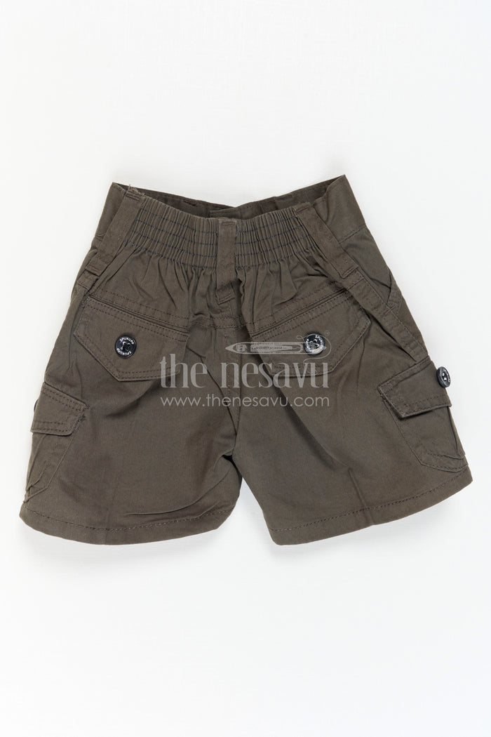 The Nesavu Boys Shorts Boys Cotton Shorts for Everyday Wear and Playtime Nesavu Nesavu boys cotton shorts for casual wear, school and outdoor playtime