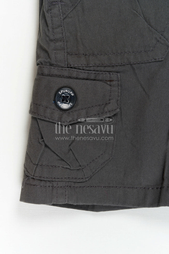 The Nesavu Boys Shorts Boys Cotton Shorts for School, Travel and Weekend Play Nesavu Nesavu cotton boys shorts for school, everyday wear and outdoor activities