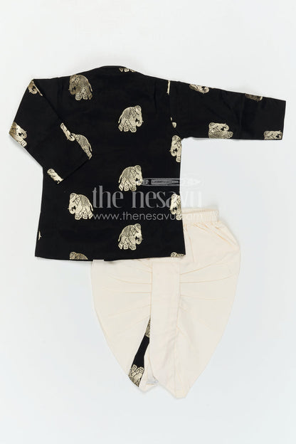 Boys Dhoti Outfit for Temple Ceremonies and Traditional Rituals