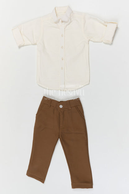 The Nesavu Boys Jacket Sets Boys Ethnic Jacket Set for Weddings and Party Nesavu Nesavu boys ethnic jacket set for weddings and festive occasions with designer embroidery and comfortable fit
