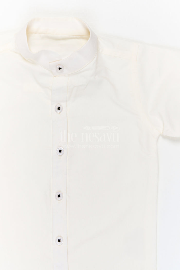 The Nesavu Boys Jacket Sets Boys Festive Jacket Set for Weddings Nesavu Nesavu boys cotton cambric embroidered jacket set for weddings festive celebrations and special events