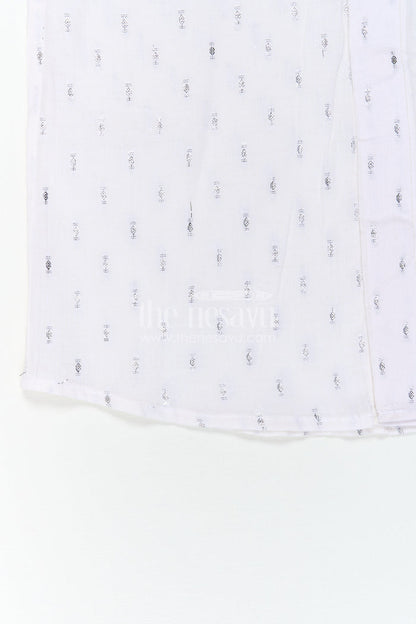 The Nesavu Boys Cotton Shirt Boys Festive Shirt for Family Function Wear Nesavu Nesavu Boys Festive Shirt For Family Function Wear With Cotton Comfort And Mandarin Collar