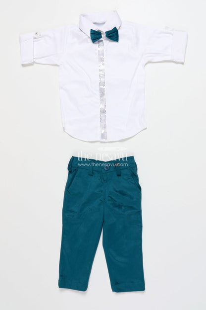 The Nesavu Boys Casual Set Boys Festive Waistcoat Set for Birthday Parties and Special Events Nesavu Nesavu boys festive waistcoat set bowtie birthday parties weddings