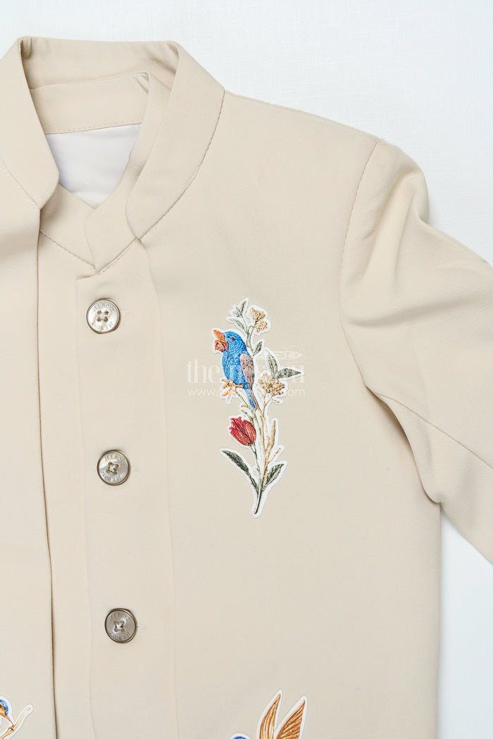 The Nesavu Boys Jacket Sets Boys formal Jacket Set for Weddings and Festive Occasions Nesavu Nesavu boys blazer jacket set terry rayon weddings formal festive wear