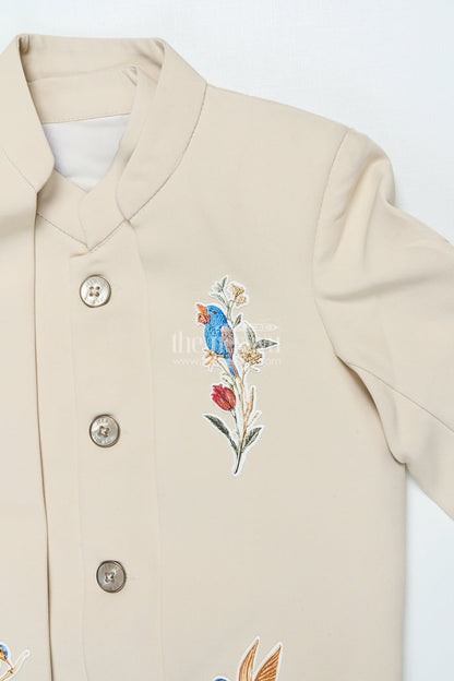 The Nesavu Boys Jacket Sets Boys formal Jacket Set for Weddings and Festive Occasions Nesavu Nesavu boys blazer jacket set terry rayon weddings formal festive wear