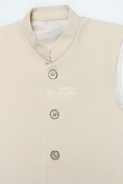 The Nesavu Boys Jacket Sets Boys formal Jacket Set for Weddings and Festive Occasions Nesavu Nesavu boys blazer jacket set terry rayon weddings formal festive wear