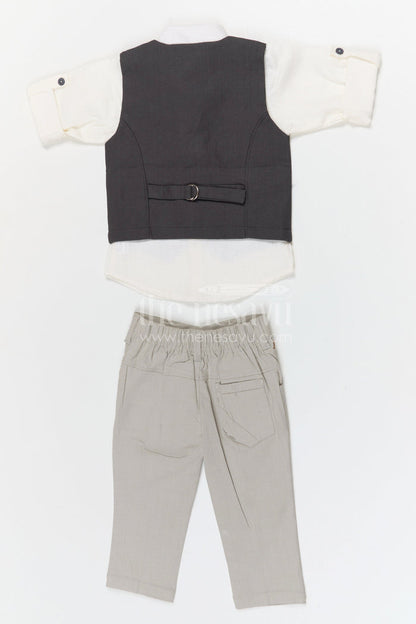 The Nesavu Boys Jacket Sets Boys Formal Jacket Set for Weddings and Special Occasions Nesavu Nesavu boys cotton formal jacket set for weddings birthdays and special celebrations