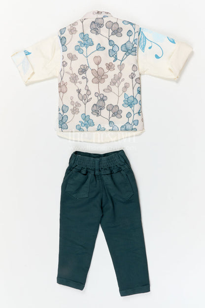 The Nesavu Boys Jacket Sets Boys Jacket Set for Festive Celebrations and Special Occasions Nesavu Nesavu boys viscose blend jacket set with designer jacket for festive celebrations and weddings