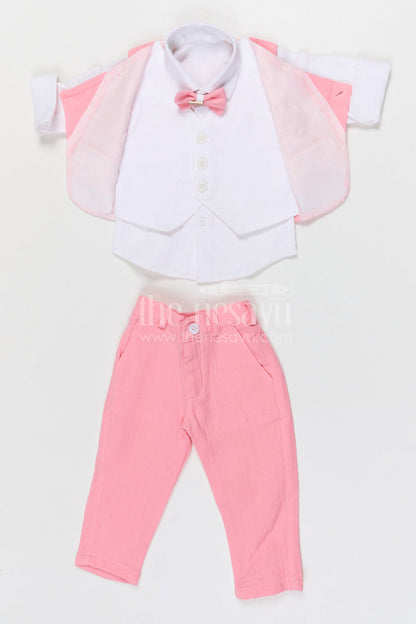 The Nesavu Boys Jacket Sets Boys Jacket Set for Festive Occasions and Traditional Celebrations Nesavu Nesavu boys muslin cotton jacket set for festive occasions weddings and cultural celebrations