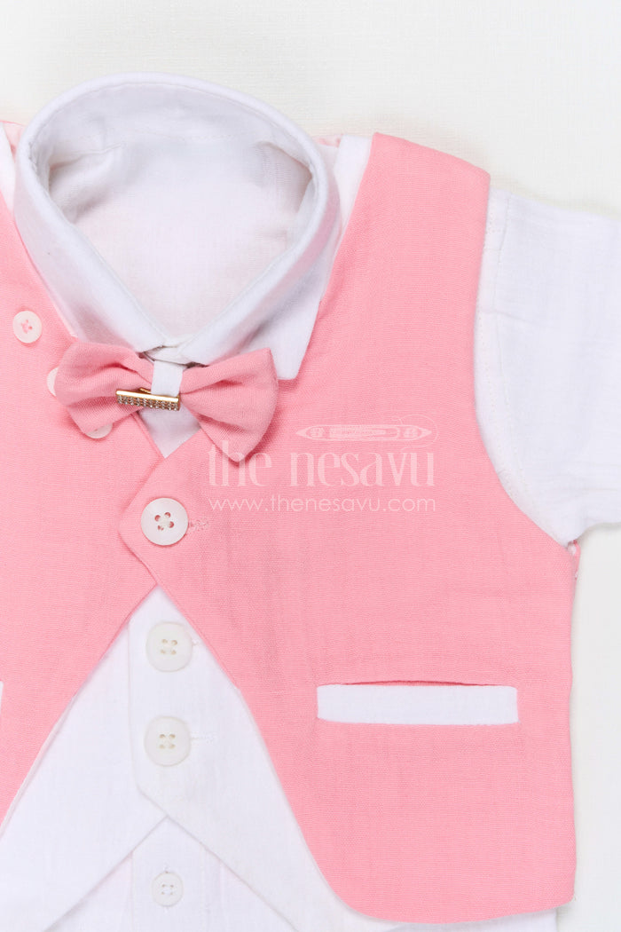 The Nesavu Boys Jacket Sets Boys Jacket Set for Festive Occasions and Traditional Celebrations Nesavu Nesavu boys muslin cotton jacket set for festive occasions weddings and cultural celebrations