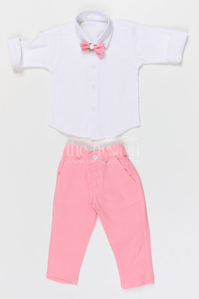 The Nesavu Boys Jacket Sets Boys Jacket Set for Festive Occasions and Traditional Celebrations Nesavu Nesavu boys muslin cotton jacket set for festive occasions weddings and cultural celebrations