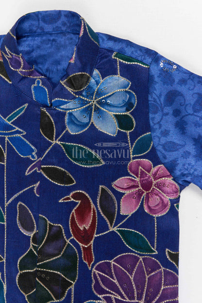 The Nesavu Boys Jacket Sets Boys Jacket Set for Wedding and Festive Occasions Nesavu Nesavu Boys Jacket Set For Wedding And Festive Occasions With Designer Embroidered Viscose Silk