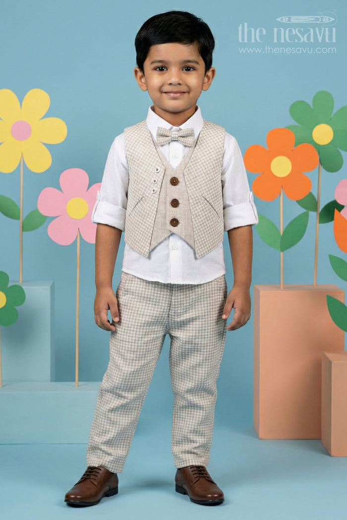 Boys Jacket Set for Weddings and Festive Family Celebrations