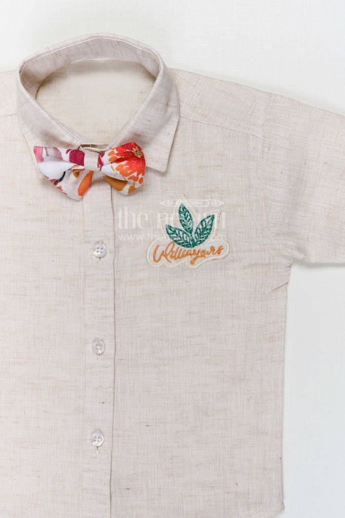 The Nesavu Boys Jacket Sets Boys Jacket Suit for Festive Celebrations and Wedding Occasions Nesavu Nesavu boys cotton jacket suit with digital print jacket for weddings and festive celebrations