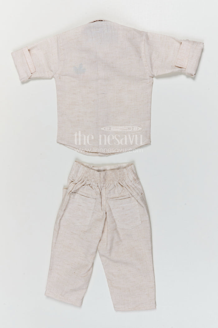 The Nesavu Boys Jacket Sets Boys Jacket Suit for Festive Celebrations and Wedding Occasions Nesavu Nesavu boys cotton jacket suit with digital print jacket for weddings and festive celebrations