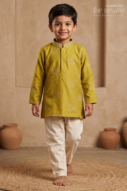 Boys Kurta Pajama Outfit for Festivals and Traditional Occasions