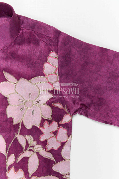 The Nesavu Boys Kurtha Set Boys Kurta Shirt and Pant for Weddings and Festive Celebrations Nesavu Nesavu Boys Green Kurta Set In Viscose Silk With Embroidery For Weddings And Festive Celebrations