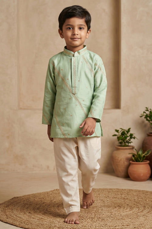 Boys Kurta Set for Temples Visit and Traditional Wear