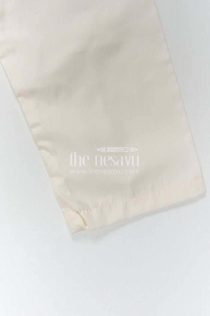 The Nesavu Boys Kurtha Set Boys Kurta Set for Weddings and Festive Celebrations Nesavu Nesavu Boys Green Kurta Set In Viscose Silk With Embroidery For Weddings And Festive Celebrations