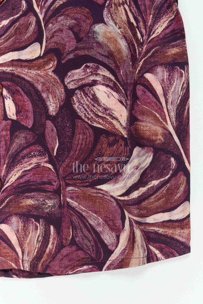 The Nesavu Boys Cotton Shirt Boys Leaf Print Shirt for Festive Dinners Birthdays and Stylish Family Outings Nesavu Nesavu Boys Leaf Print Shirt For Festive Dinners Birthdays Family Outings And Stylish Weekend Occasions