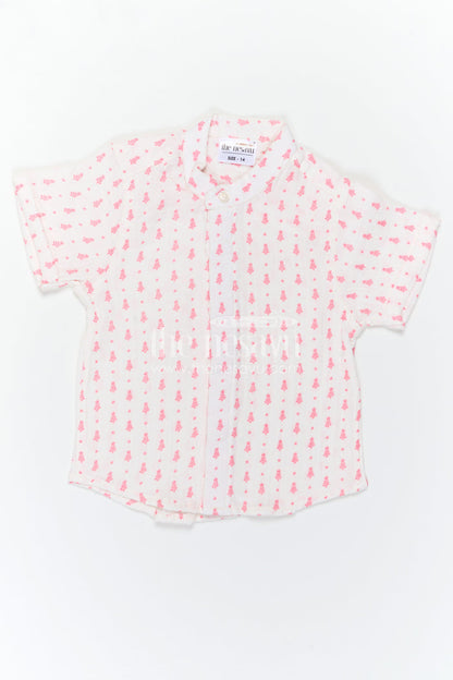 The Nesavu Boys Cotton Shirt Boys Muslin Cotton Shirt for Daily Wear and Light Comfort Nesavu Nesavu Boys Muslin Cotton Printed Shirt For Daily Wear And Casual Outings With Breathable Soft Fabric