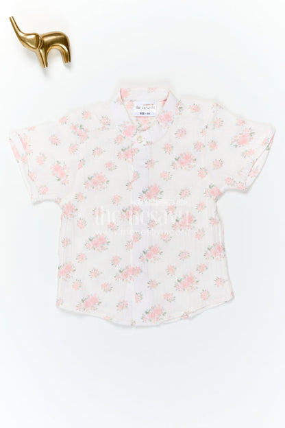 The Nesavu Boys Cotton Shirt Boys Muslin Cotton Shirt for Summer Outings and Soft Comfort Nesavu Nesavu Boys Muslin Cotton Printed Shirt For Summer Outings And Everyday Comfort With Soft Breathable Fabric