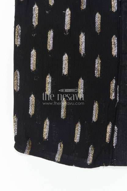 The Nesavu Boys Cotton Shirt Boys Party Shirt for Evening Functions Nesavu Nesavu Boys Party Shirt For Evening Functions With Lurex Zari Cotton And Festive Woven Shine