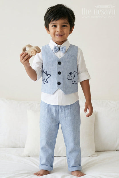 Boys Party Wear Jacket Set for Birthdays and Celebrations