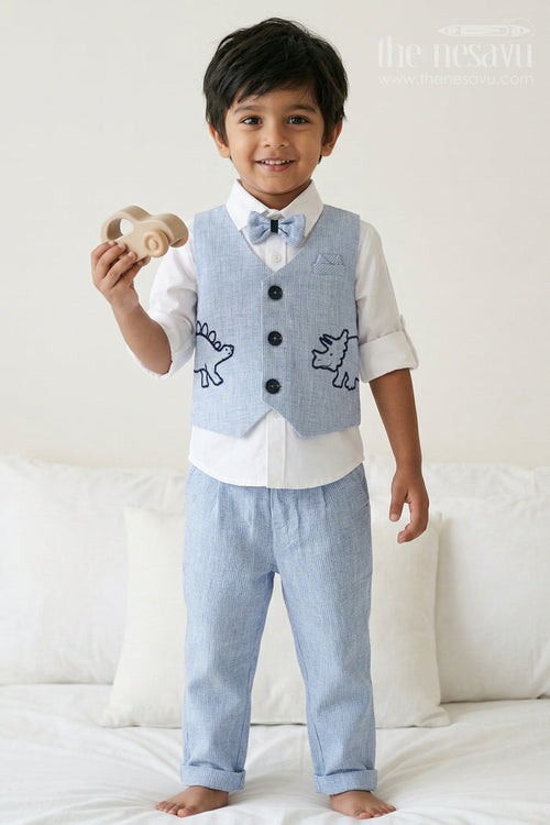 Boys Party Wear Jacket Set for Birthdays and Celebrations