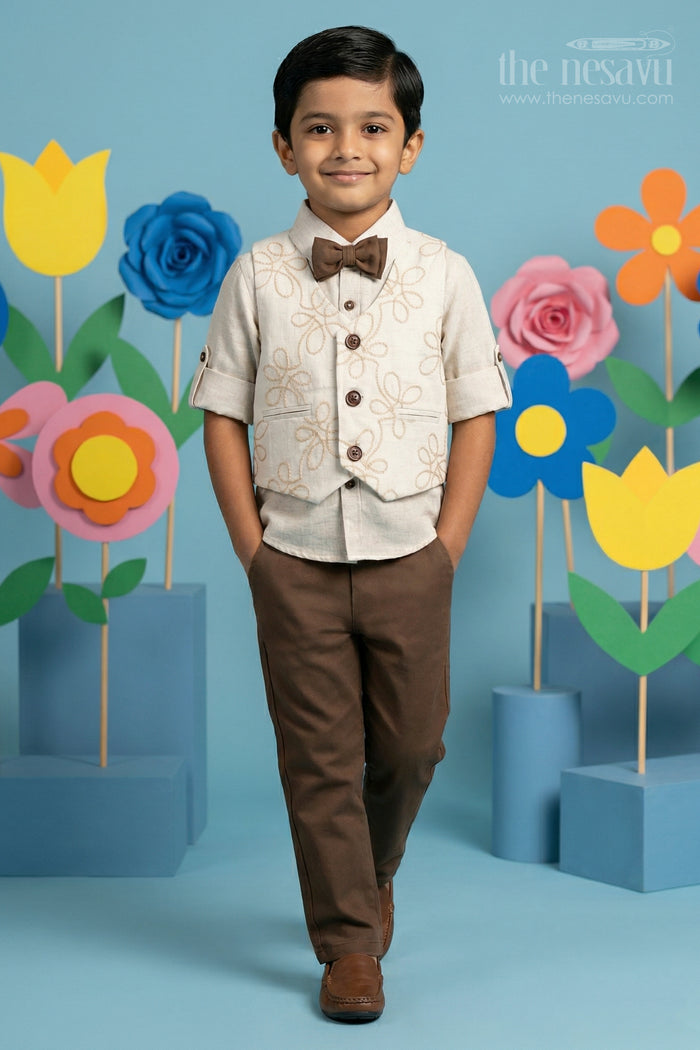 Boys Party Wear Jacket Set for Birthdays and Family Celebrations