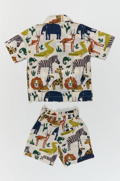 The Nesavu Boys Jacket Sets Boys Printed Co Ord Set for Playtime and Casual Outings Nesavu Nesavu boys cotton printed co ord set for playtime and casual outings with breathable fabric and fun design