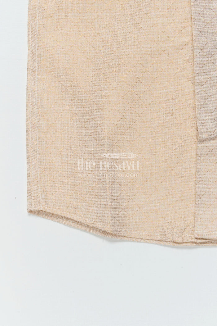 The Nesavu Boys Silk Shirt Boys Silk Shirt for Ethnic Functions and Formal Wear Nesavu Nesavu boys plain tissue silk shirt for ethnic festivals and traditional celebrations
