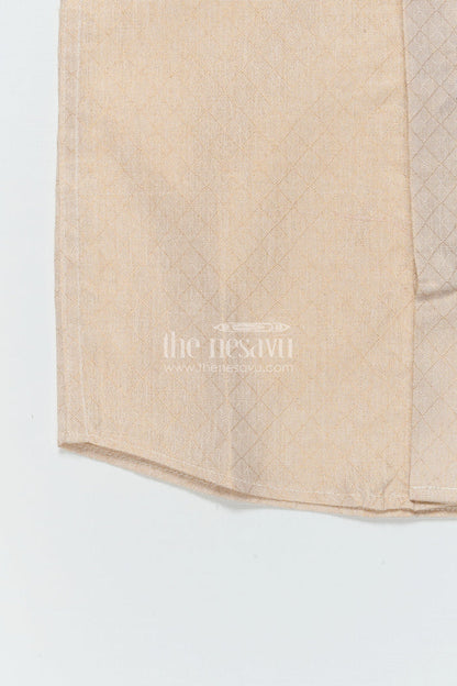 The Nesavu Boys Silk Shirt Boys Silk Shirt for Ethnic Functions and Formal Wear Nesavu Nesavu boys plain tissue silk shirt for ethnic festivals and traditional celebrations